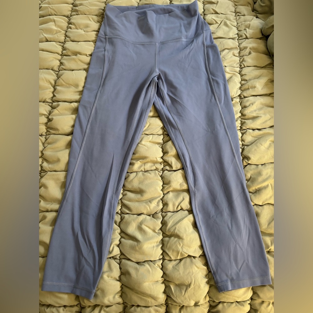 Blue High-Waisted Leggings